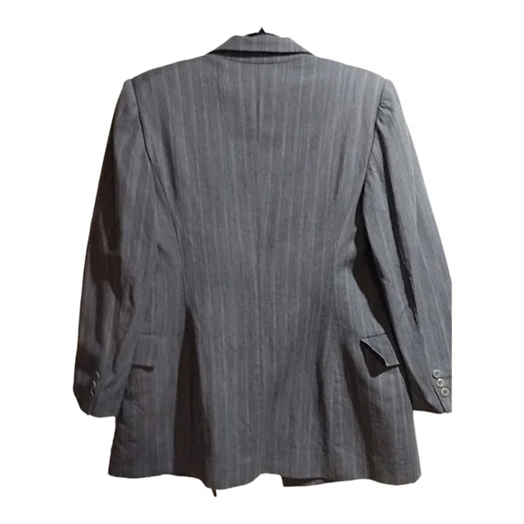 Liz Claiborne Collection Ladies Wool Pinstripe Blazer Suit Jacket Size 8 - Picture 2 of 2